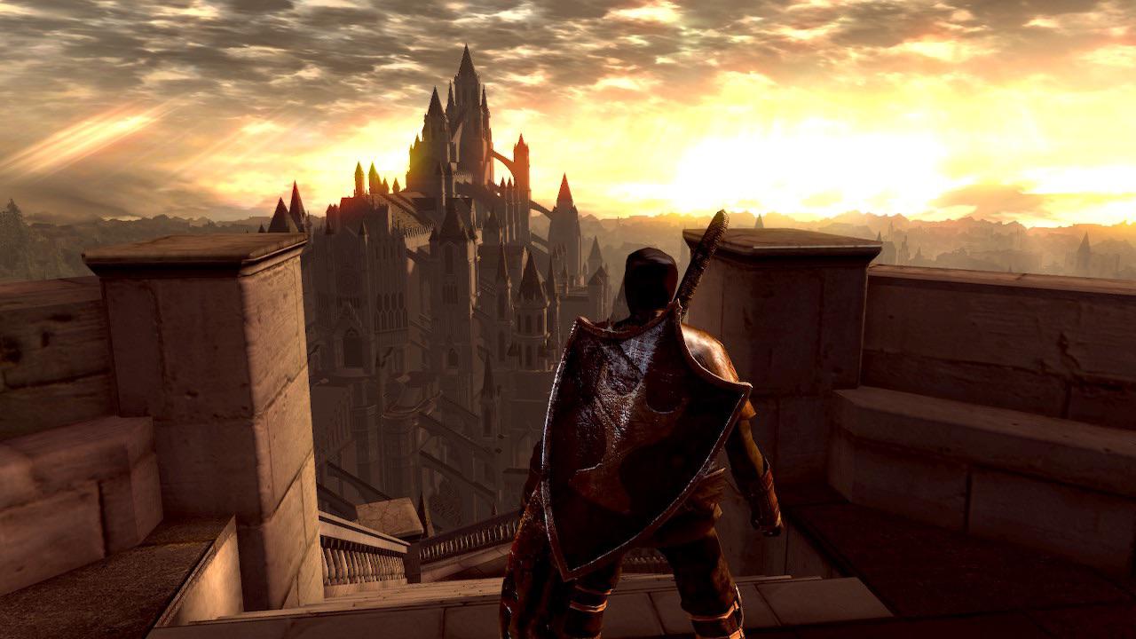 A screen cap of Anor Londo